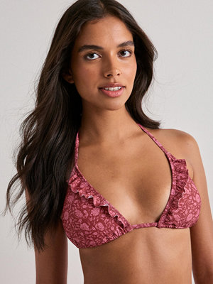 Becksöndergaard Asflora Bel Frill Bikini Top - Röd