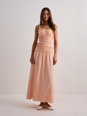 Nelly Frill Detail Dress - Orange