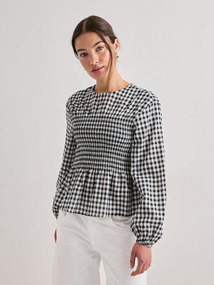 Vero Moda Vmcania Ls Smock Top Wvn - Rutigt/Randigt