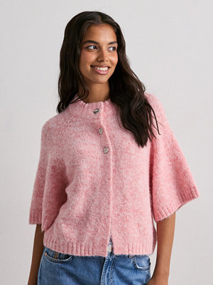Neo Noir Benuta Fluffy Knit Cardigan - Rosa