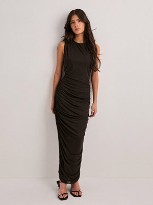Neo Noir Corilina Solid Mesh Dress - Brun
