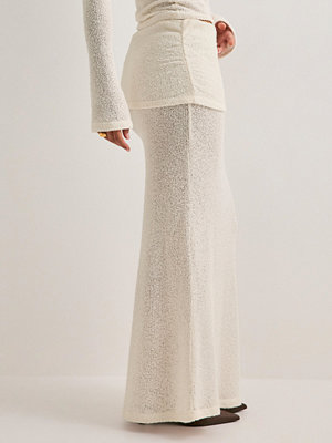 Nelly Luxe Texture Maxi Skirt - Vit