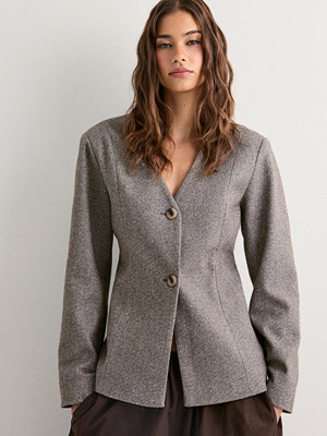 Pieces Pcriley Ls Blazer - Brun