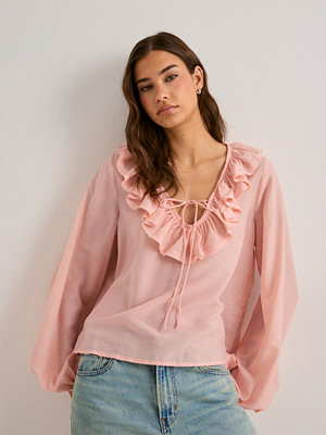 Nelly Frill Blouse - Rosa
