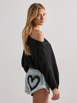 Shorts & kortbyxor - One Teaspoon Bandits Heart Short - Blå