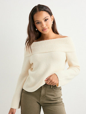 Vero Moda Vmaries Ls Offshoulder Pullover Bf - Vit