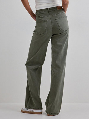 Only Onljuicy-Missouri Hw Wide Pant Pnt - Grön