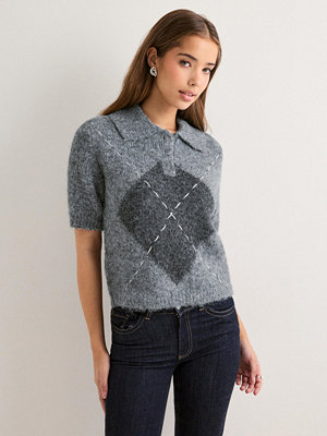 Vero Moda Vmbliss 2/4 Poloneck Pullover Ga - Grå