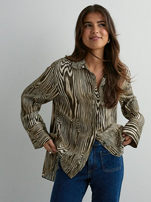 Malina Emaline Slits Detail shirt - Multi/Mönstrad