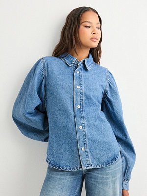 Pieces Pcritt Ls Denim Shirt - Blå