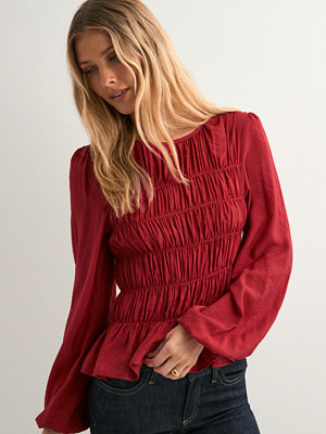 Nelly My Best Smock Blouse - Röd