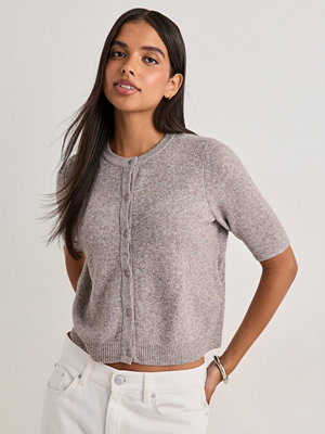 Vero Moda Vmdoffy 2/4 O-Neck Button Cardigan - Beige