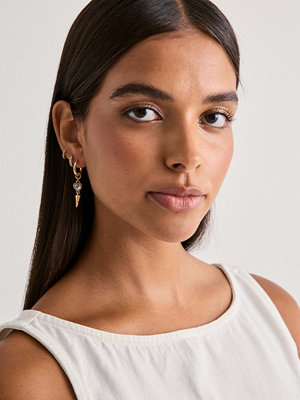 Bow19 örhängen Heart Drop Earring - Guld