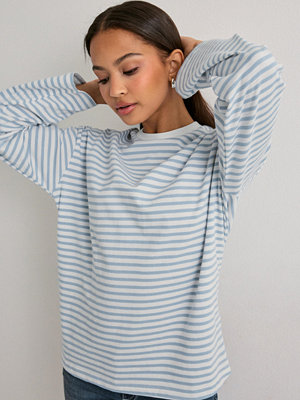 Pieces Pcsadie Ls Top Noos - Blå