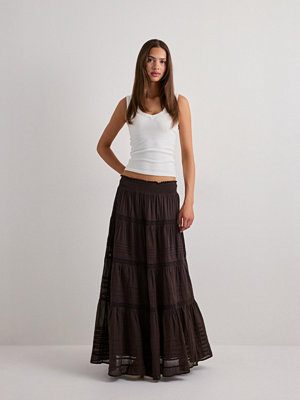 Neo Noir Felicia S Voile Skirt - Brun