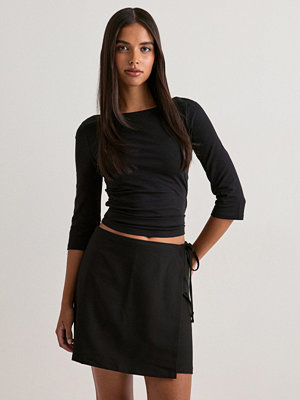 Pieces Pcbosella Mw Wrap Skirt Noos Bc - Svart