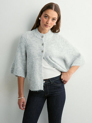 Neo Noir Benuta Fluffy Knit Cardigan - Grå