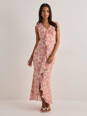 Neo Noir Zella Chiffon Print Dress - Blommig
