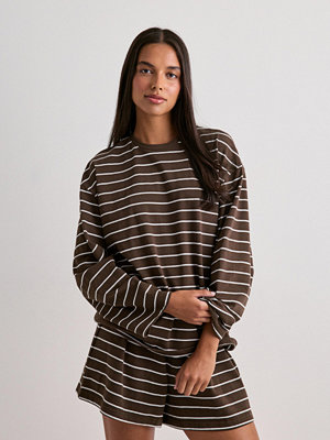 Pieces Pcsadie Ls Barrel Sleeve Top Jrs D2 - Brun