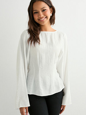 Nelly Volume Sleeve Blouse - Vit