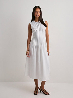 Vero Moda Vmtabia Sl 7/8 Pleated Dress - Vit