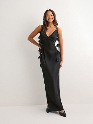 Neo Noir Colly Heavy Sateen Dress - Svart