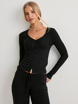 Nelly My Chill V Neck Cardigan - Svart