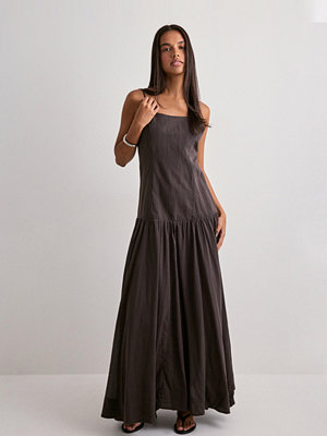 Neo Noir Jackie S Voile Dress - Brun