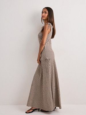 Neo Noir Saxton Check Dress - Brun
