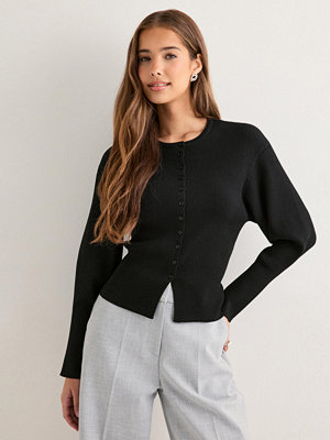 Neo Noir Briano Stitch Knit Cardigan - Svart