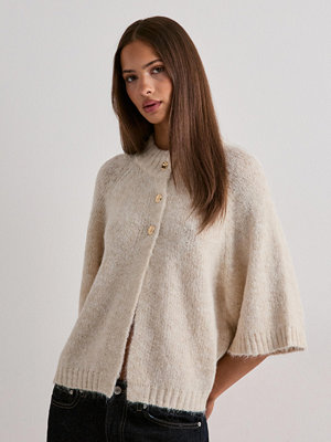 Neo Noir Benuta Fluffy Knit Cardigan - Beige