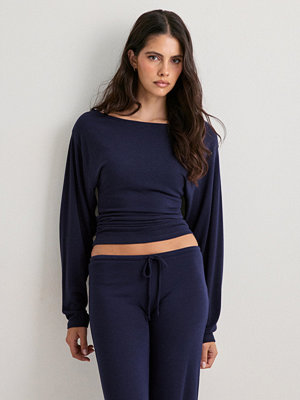 Nelly My Chill Boatneck Sweat - Blå