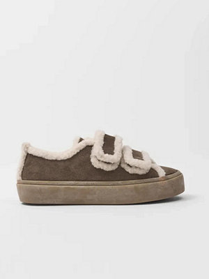 INUIKII Shearling Low Velcro - Brun