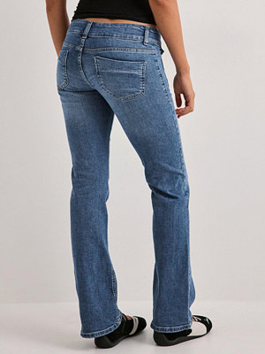 Only Onlebba Low Bootcut Dnm Jeans RIM50 - Blå