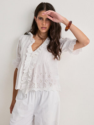 Neo Noir Talise Emb Blouse - Vit