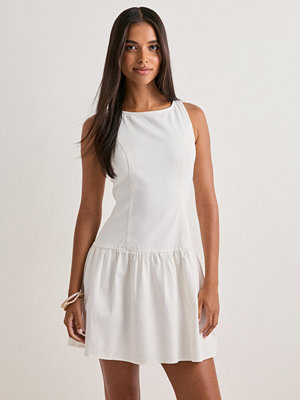 Vero Moda Vmkiara Twill Sl Short Dress Wvn Ex - Vit