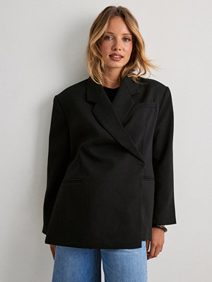 Kavajer & kostymer - Vero Moda Vmelma Ls Oversized Slit Blazer - Svart