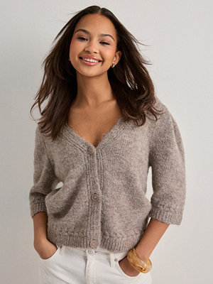 Only Onlstarla Ss V-Neck Cardiga Cc Knt - Beige