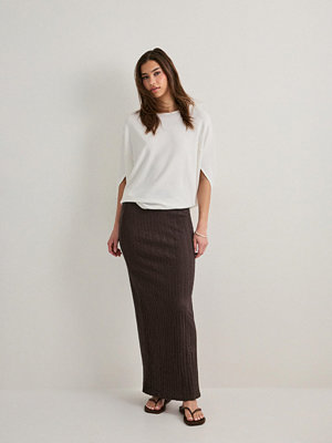 Only Onlella Long Slit Skirt Cs Jrs - Brun