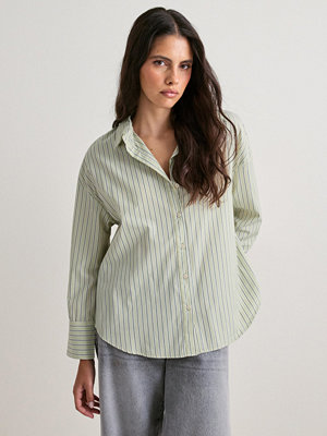 Only Onloregon Alva Ls Reg Shirt Noos Wv - Grön