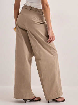 Neo Noir byxor Malba Solid Pants - Beige