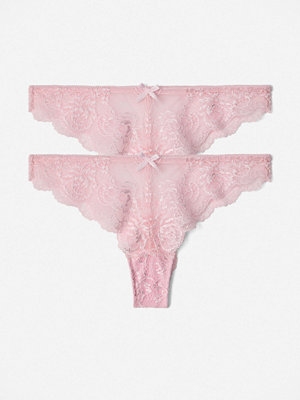 Nelly Half Thong 2-Pack - Rosa
