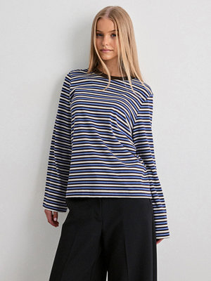 Only Pglisa Stripe L/S Top Jrs - Blå