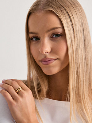 Pilgrim Kaisyn Ring, 2-in-1 Set - Guld