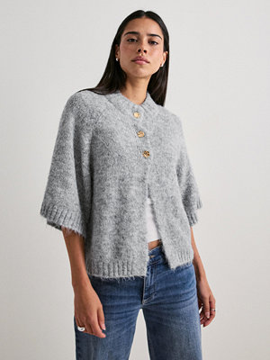 Neo Noir Benuta Fluffy Knit Cardigan - Grå