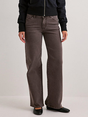 Pieces Pcselma Lw Wide Colored Noos Jeans - Brun