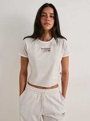 New Balance Trackside Ringer T-shirt - Vit