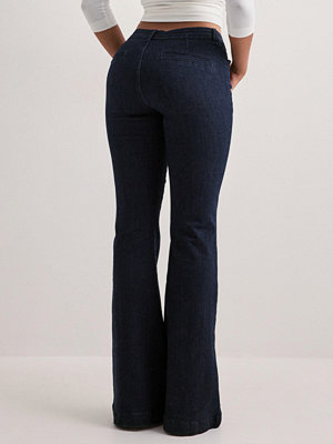 Nelly byxor Denim Suit Pants - Blå
