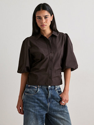 Neo Noir Ismara Solid Shirt - Brun