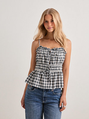 Neo Noir Seylor Check Top - Svart